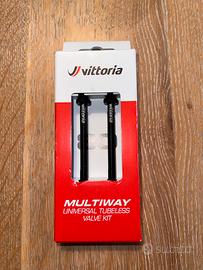 Vittoria Kit valvole tubeless Multiway nero 80 mm