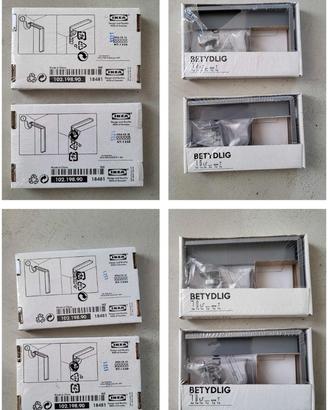 4 supporti IKEA betydlig per bastone tenda NUOVI