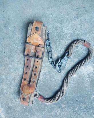 Cintura di sicurezza anticaduta vintage