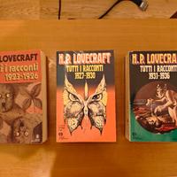 Lotto 3 volumi "Tutti i racconti" di H.P.Lovecraft