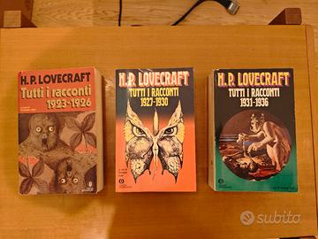 Lotto 3 volumi "Tutti i racconti" di H.P.Lovecraft