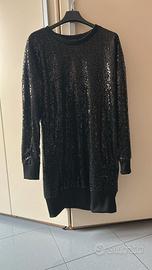 Abito paillettes nero ALCOTT Party Collection 