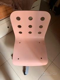 Sedia Ikea rosa in legno