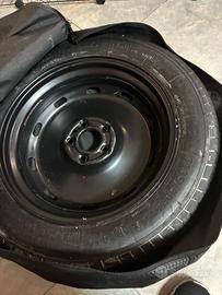 ruotino di scorta 5 fori BMW con cric accessori 