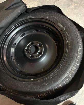 ruotino di scorta 5 fori BMW con cric accessori 