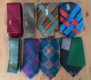 Cravatte Yves Saint Laurent e Pierre Cardin