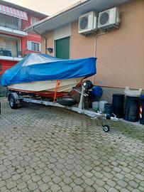 barca open 5,50 con carrello stradale