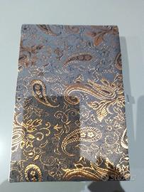 scatola tessuto damascato