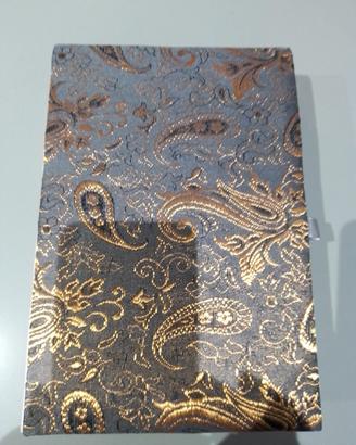 scatola tessuto damascato