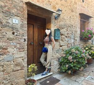 pantalone Zara misto Lino