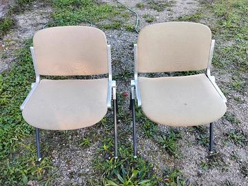 2 Sedie Di Design Modernariato Solamente Da Pulire