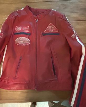Giubbotto Moto Donna Pelle URBAN 5884 Vintage 4XL