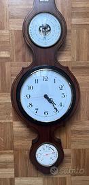 Orologio-barometro-termometro in legno
