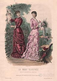 STAMPE ANTICHE- LA MODE ILLUSTRE'E- 1880