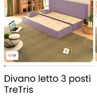 Divano letto 3  posti BALDIFLEX Tre Tris