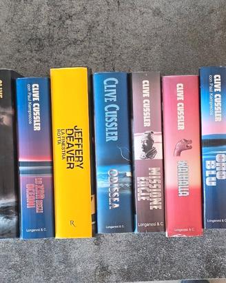 Libri romanzi: Cussler, Deaver, Rollins, etc