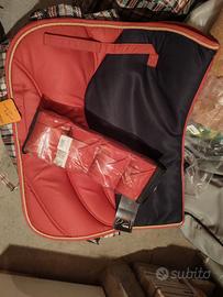 Set sottosella e fasce dressage rosa Lampone 