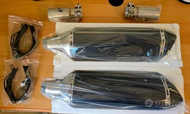 2 Silenziatori NUOVI Universal Carbon Look 470/51