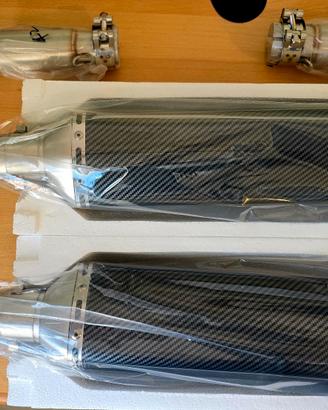 2 Silenziatori NUOVI Universal Carbon Look 470/51