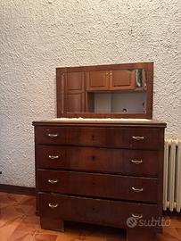 Mobile cassettiera con specchio