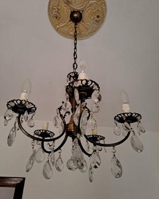Lampadario candeliere anni 60