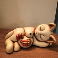 gatto resy con uccellino Thun 