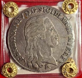 Moneta piastra 120 grana 1798, Ferdinando IV,  R4!