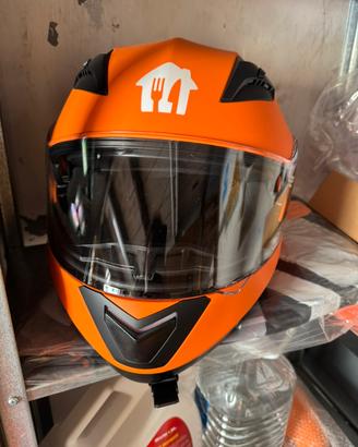 Casco moto Justeat NUOVO MAI USATO