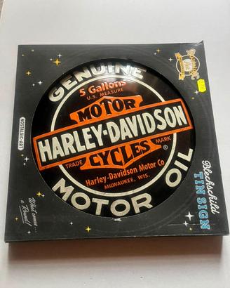 Targa Harley-Davidson Retrò Ø 35 cm – Metallo