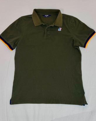 Polo K-Way Verde Militare Uomo - Taglia S