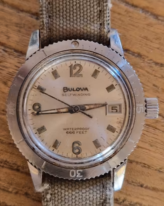  Bulova Devil Diver Selfwinding Waterproof 666 