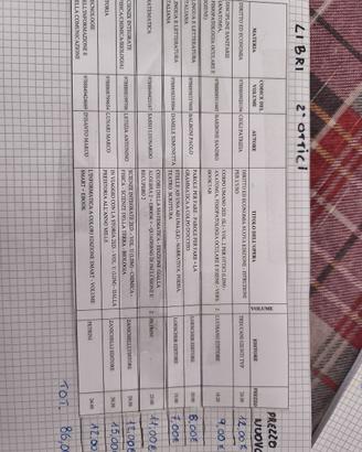 Libri scolastici della scuola superiore 2°Ottici