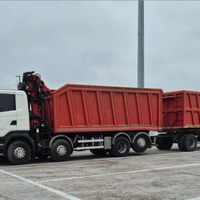 Scania 4 assi trasporto rottami con rimorchio