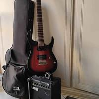 Chitarra elettrica cort b-001 e accessori