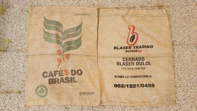 Sacchi in juta di caffè