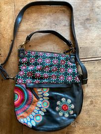 Borsa desigual nera