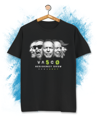 T-Shirt con stampa Vasco Rossi 2027 Residency Show
