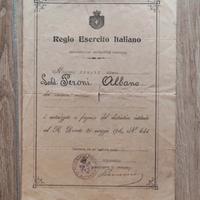 Documento guerra Regio Esercito italiano
