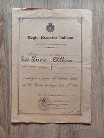 Documento guerra Regio Esercito italiano
