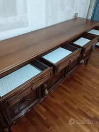 Credenza noce anni 70
