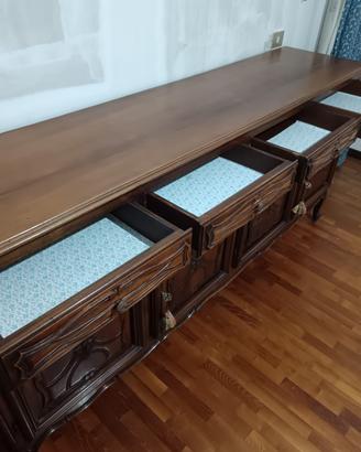 Credenza noce anni 70