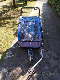 Carrello bici porta bambini