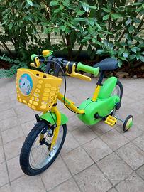 Bicicletta B’Twin 14” bambino/a con rotelle
