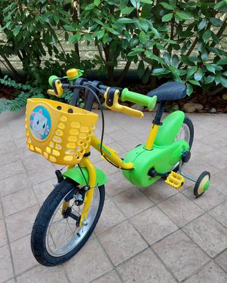 Bicicletta B’Twin 14” bambino/a con rotelle