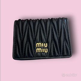 Portafoglio miu miu nero