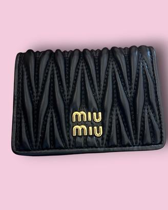 Portafoglio miu miu nero