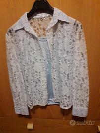 Camicia in pizzo Valencienne