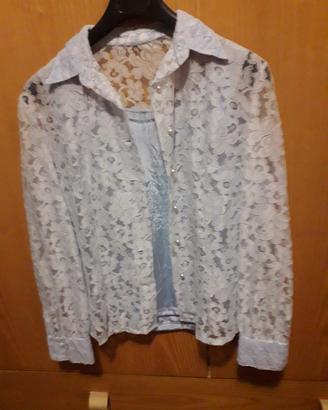 Camicia in pizzo Valencienne