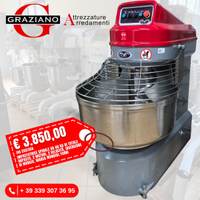 IMPASTATRICE SPIRALE 60 KG 2 motori e inversione