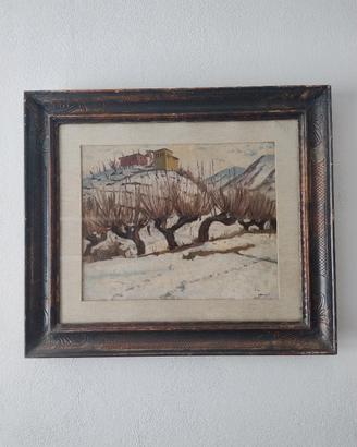 Quadro ad olio pittore Giuseppe Malagodi